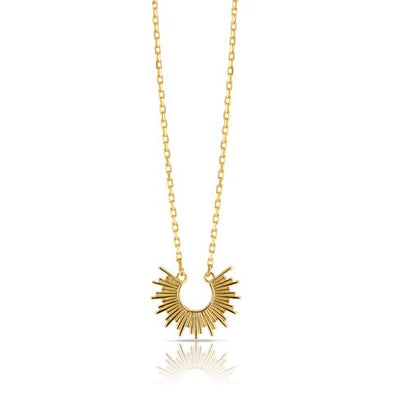 18k solid gold necklace-Skye